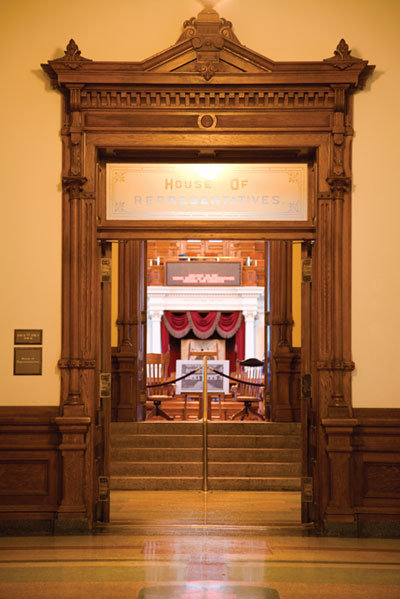 image of the capitol house doorway