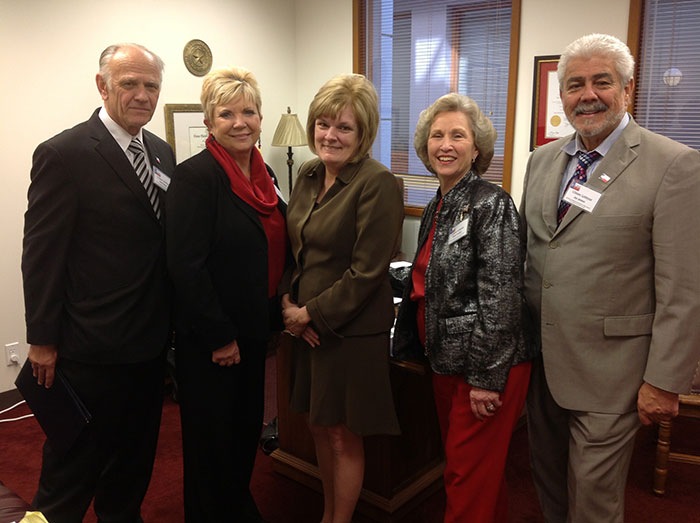 State Representative Stephanie Klick in her office with others